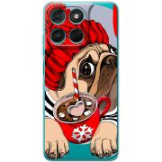 Прозорий чохол BoxFace Moto G77 Winter Puggy