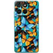 Прозорий чохол BoxFace Moto G77 Butterfly Morpho