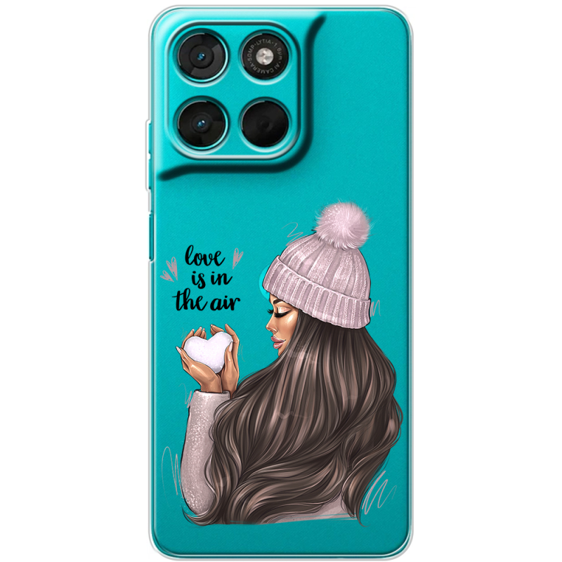 Прозорий чохол BoxFace Moto G77 love is in the air