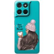 Прозорий чохол BoxFace Moto G77 love is in the air