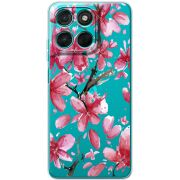 Прозорий чохол BoxFace Moto G77 Pink Magnolia