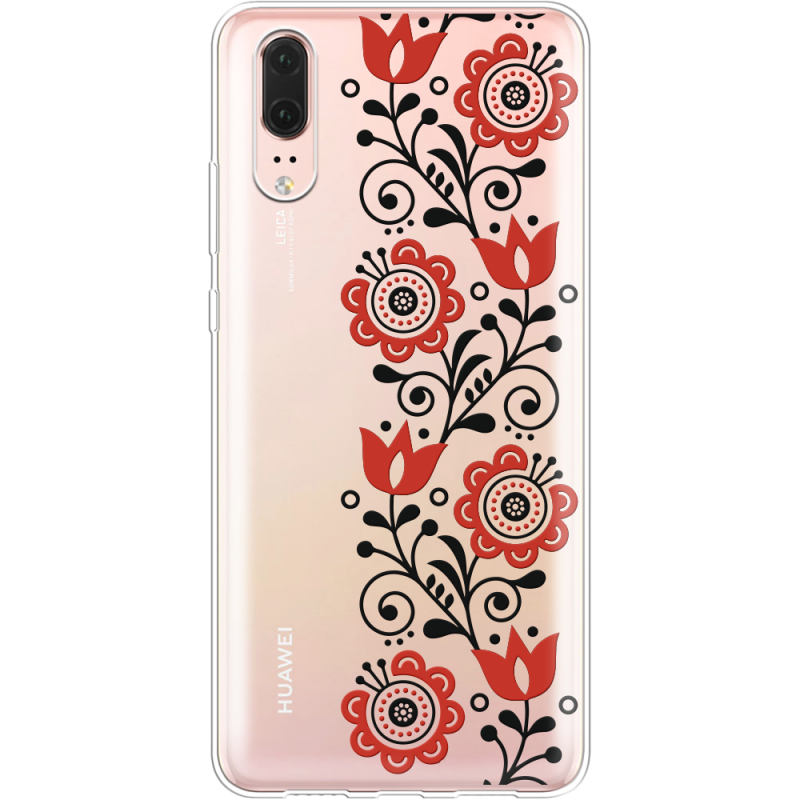 Прозрачный чехол Uprint Huawei P20 Ethno Ornament