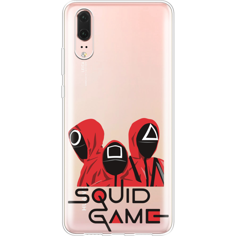 Прозрачный чехол Uprint Huawei P20 siquid game люди в красном