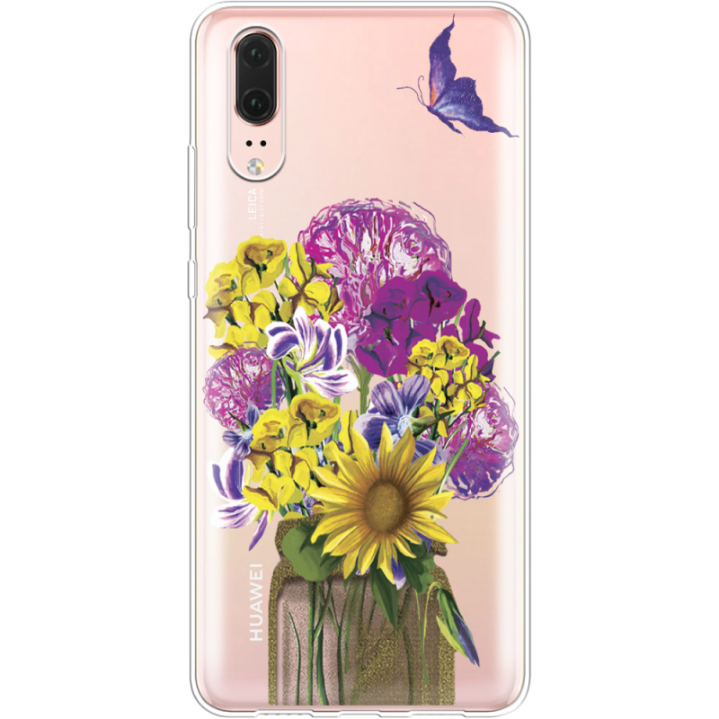 Прозрачный чехол Uprint Huawei P20 My Bouquet