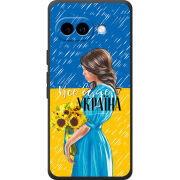 Чохол BoxFace Google Pixel 10A Україна дівчина з букетом