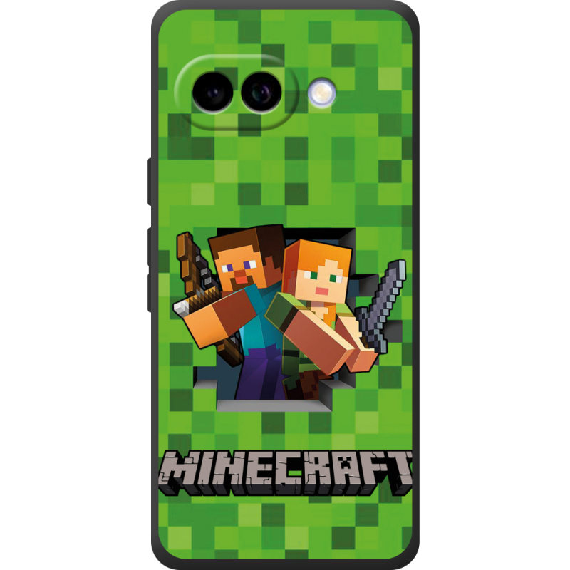 Чохол BoxFace Google Pixel 10A Майнкрафт Стів і Алекс