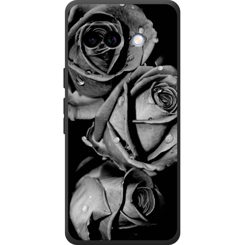 Чохол BoxFace Google Pixel 10A Black and White Roses