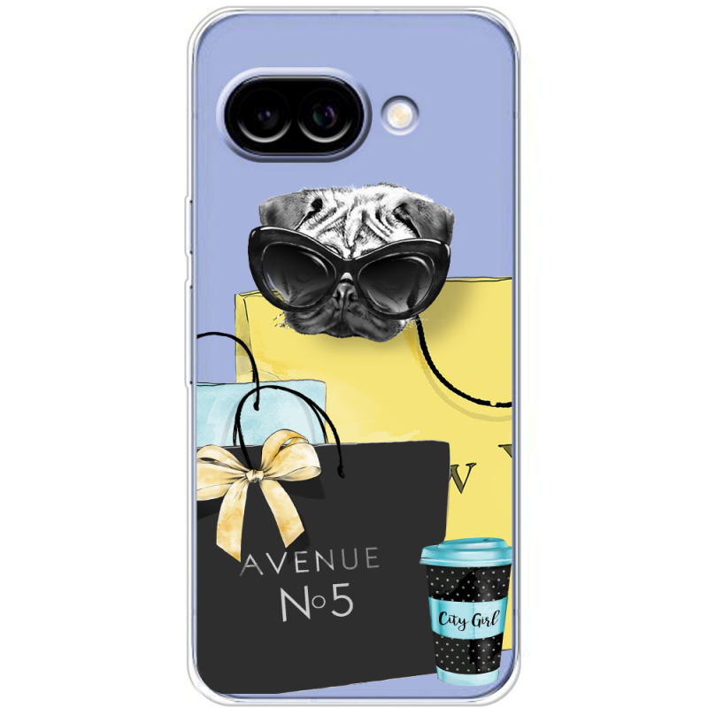 Прозорий чохол BoxFace Google Pixel 10A Fashion Pug