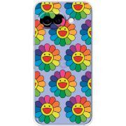 Прозорий чохол BoxFace Google Pixel 10A Hippie Flowers