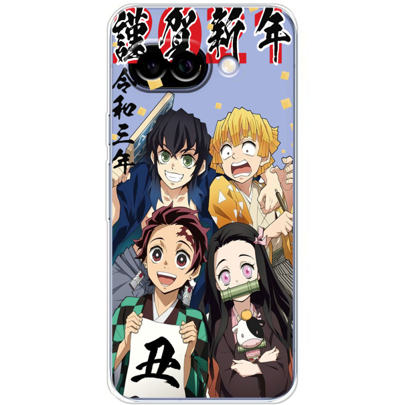 Прозорий чохол BoxFace Google Pixel 10A Незуко та друзі