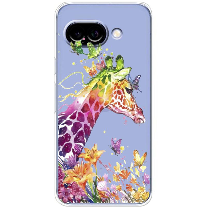 Прозорий чохол BoxFace Google Pixel 10A Colorful Giraffe
