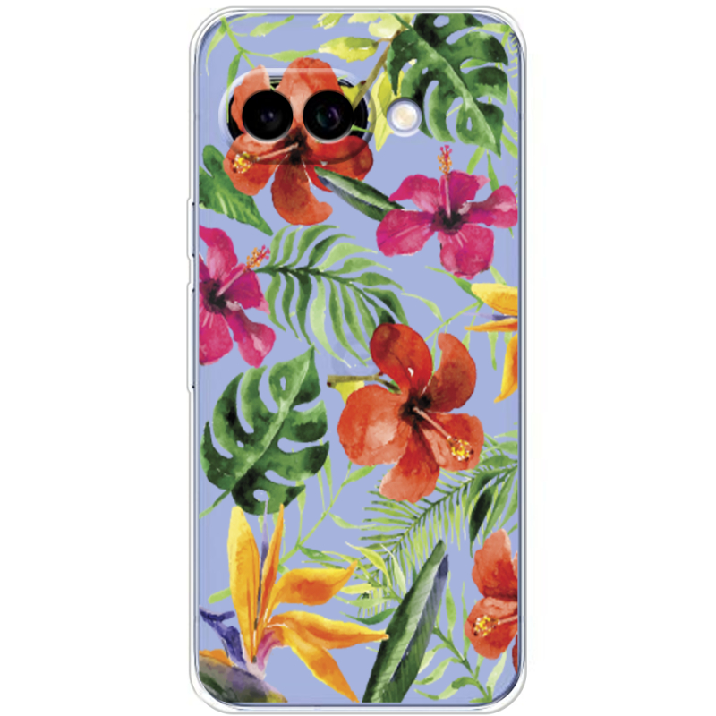 Прозорий чохол BoxFace Google Pixel 10A Tropical Flowers