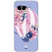 Чохол зі стразами Google Pixel 10A Pink Air Baloon