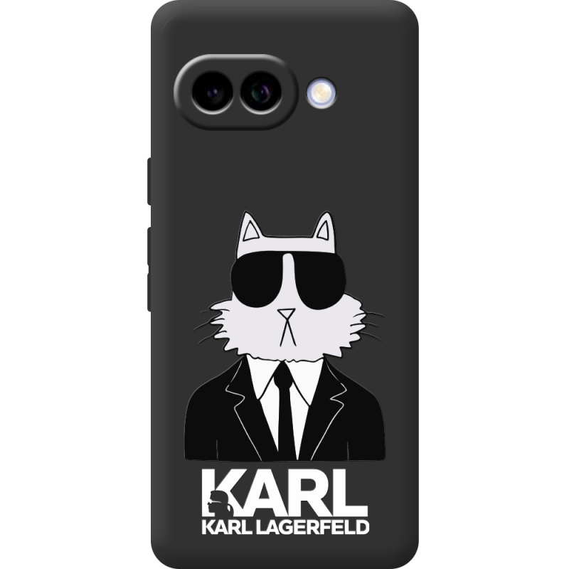 Чорний чохол BoxFace Google Pixel 10A Cat in Black