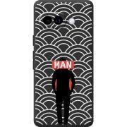 Чорний чохол BoxFace Google Pixel 10A Man Pattern