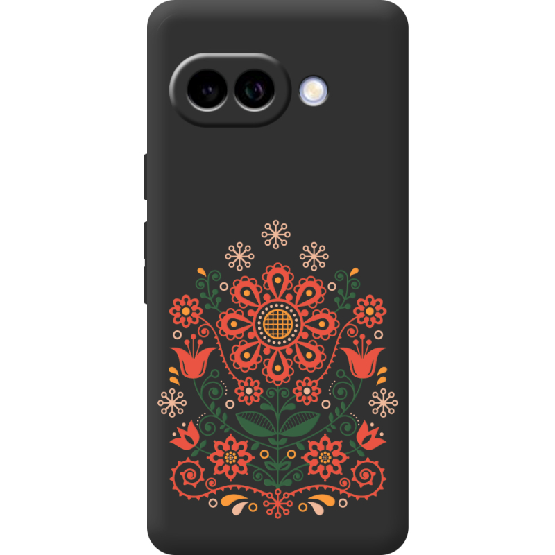 Чорний чохол BoxFace Google Pixel 10A Ukrainian Ornament