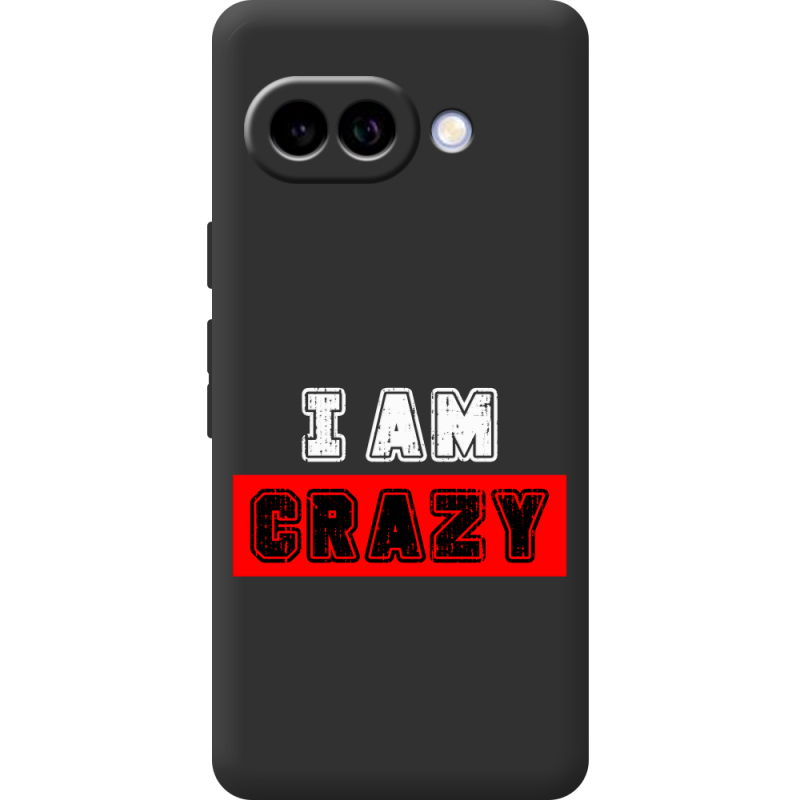 Чорний чохол BoxFace Google Pixel 10A I'm Crazy
