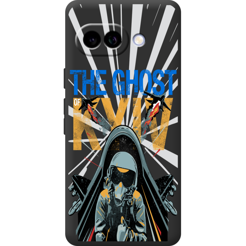 Чорний чохол BoxFace Google Pixel 10A Привид Києва в дії