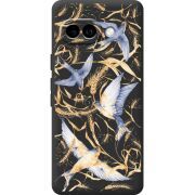 Чорний чохол BoxFace Google Pixel 10A Ластівки