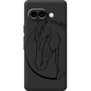 Чорний чохол BoxFace Google Pixel 10A Horse