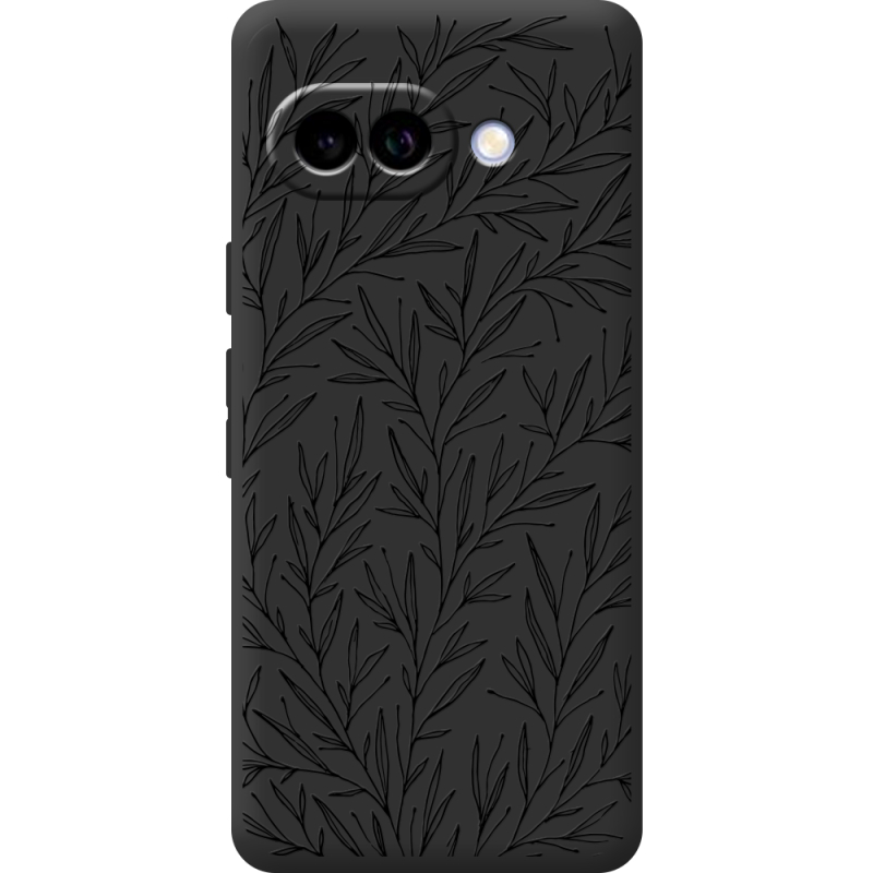 Чорний чохол BoxFace Google Pixel 10A Leaves