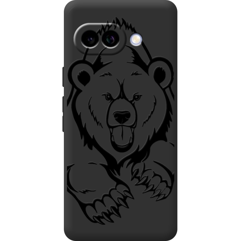 Чорний чохол BoxFace Google Pixel 10A Grizzly Bear