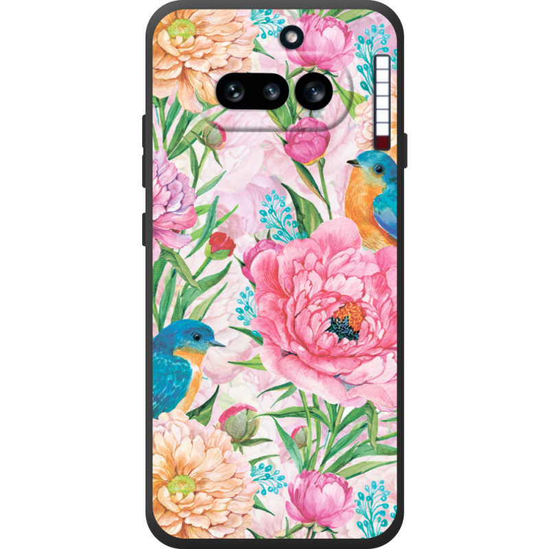 Чохол BoxFace Nothing Phone (4a) Birds in Flowers