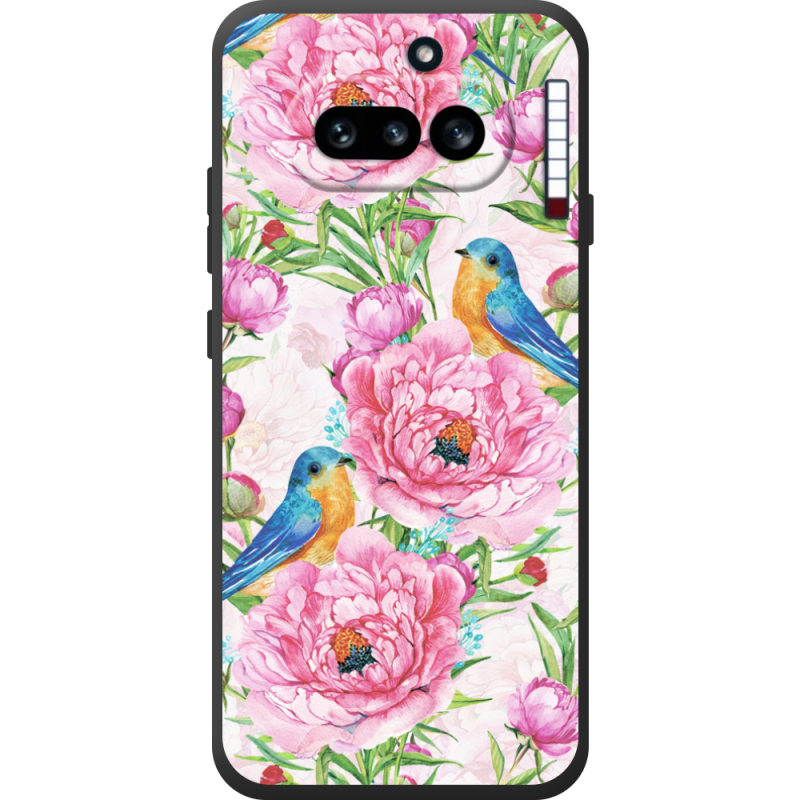 Чохол BoxFace Nothing Phone (4a) Birds and Flowers