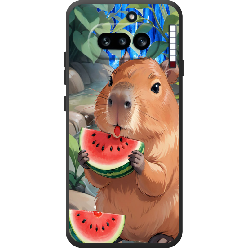 Чохол BoxFace Nothing Phone (4a) Капібара з кавуном