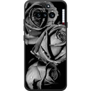 Чохол BoxFace Nothing Phone (4a) Black and White Roses