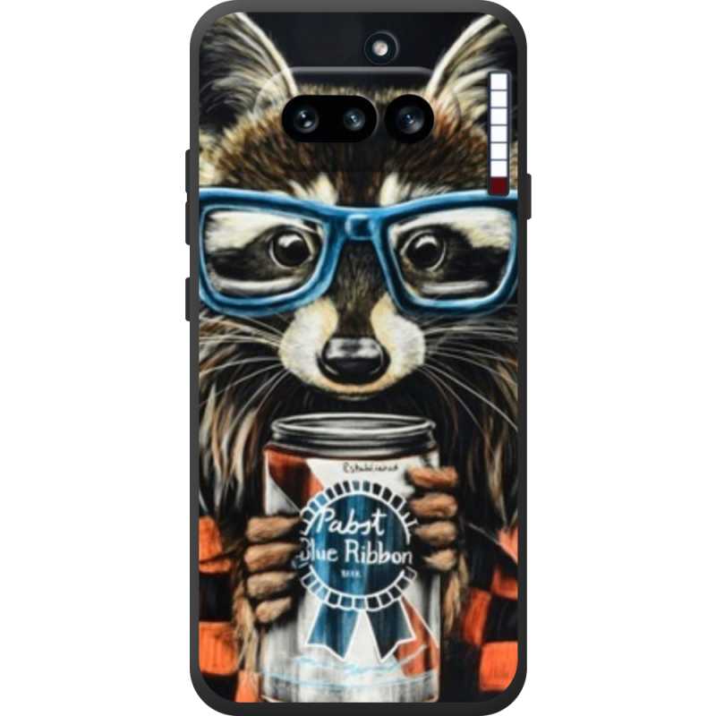Чохол BoxFace Nothing Phone (4a) Енот с банкой