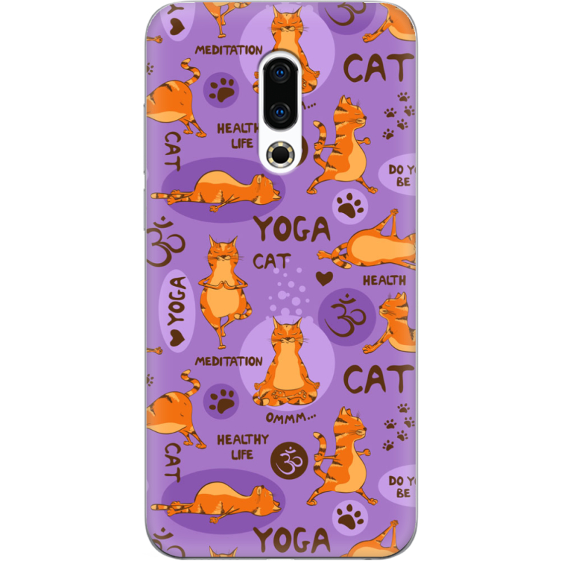 Чехол Uprint Meizu 16 Plus Yoga Cat
