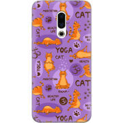 Чехол Uprint Meizu 16 Plus Yoga Cat