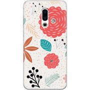 Чехол Uprint Meizu 16 Plus Line Flowers
