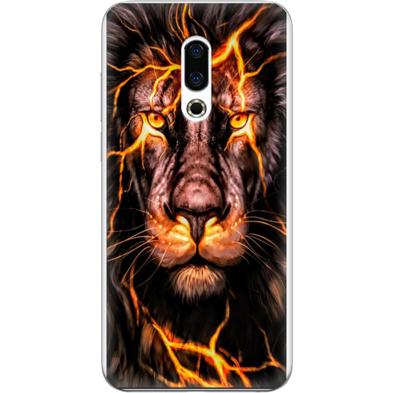 Чехол Uprint Meizu 16 Plus Fire Lion