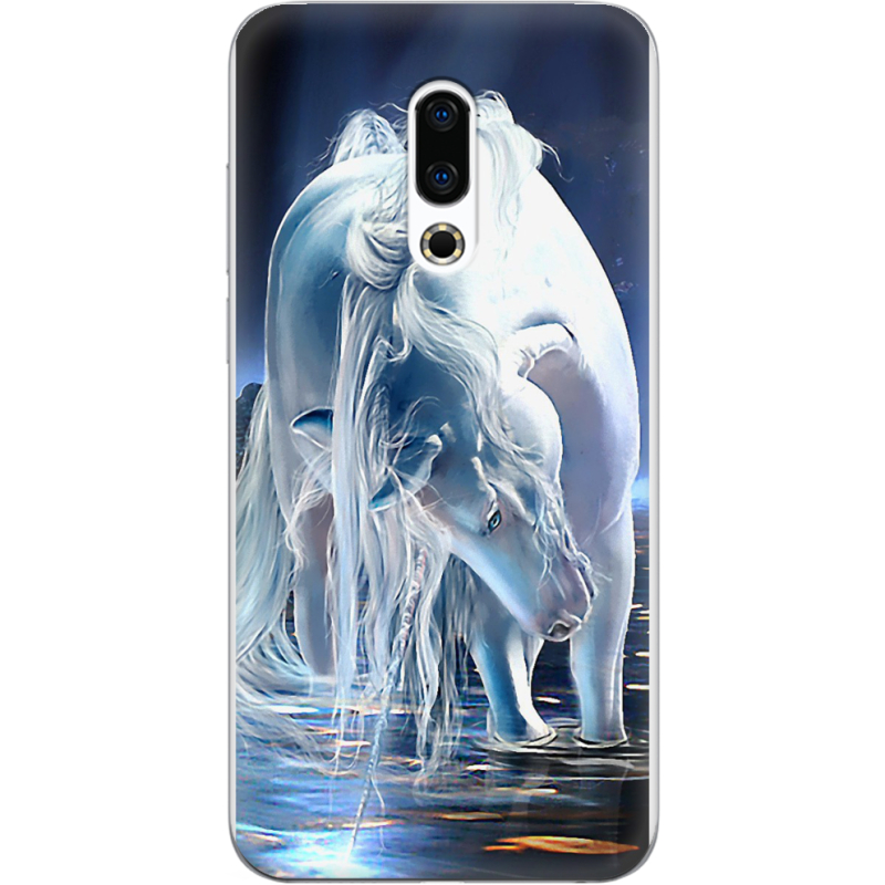Чехол Uprint Meizu 16 Plus White Horse