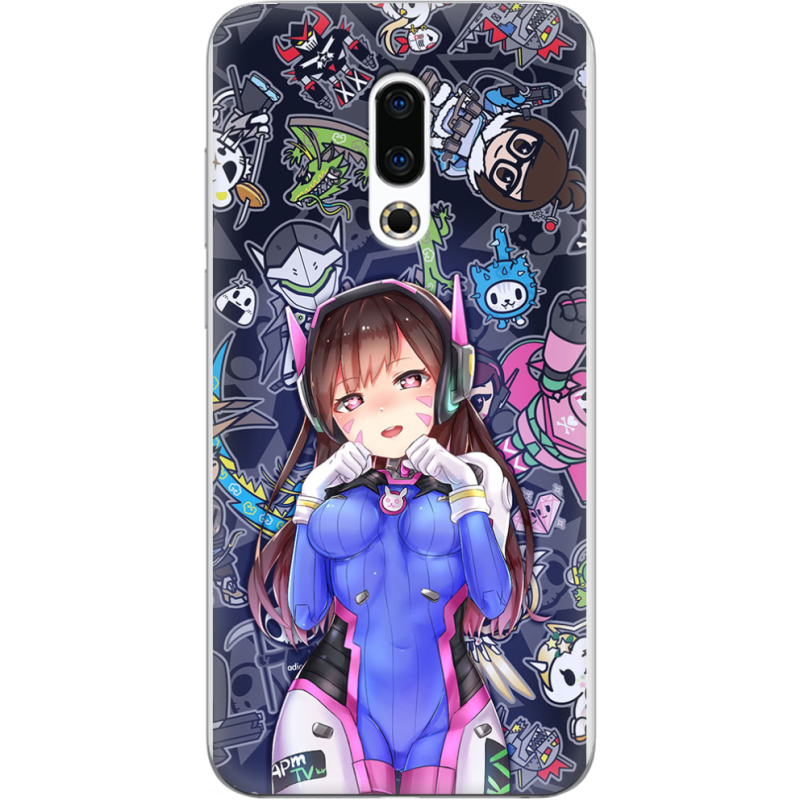 Чехол Uprint Meizu 16 Plus Overwatch D.VA