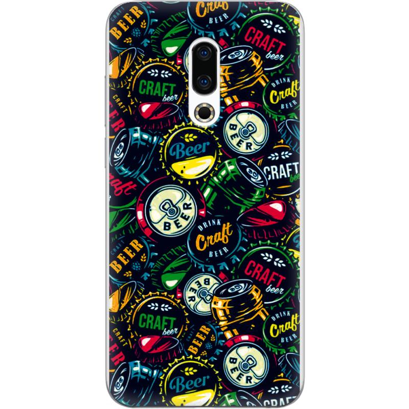 Чехол Uprint Meizu 16 Plus Bottle Caps