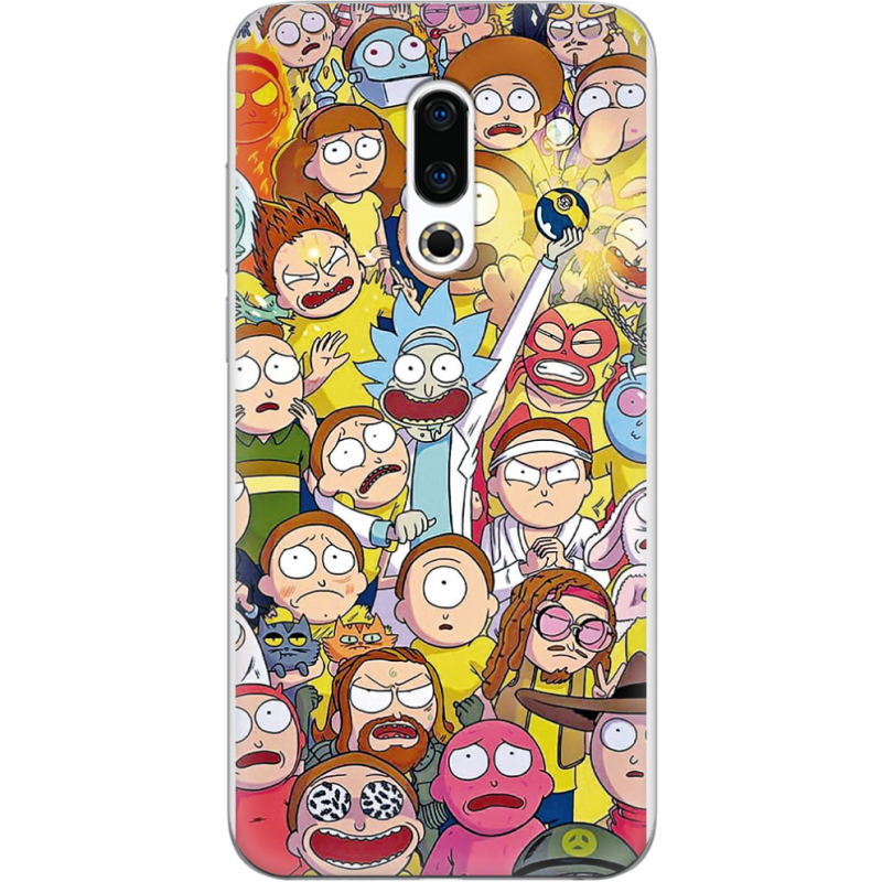 Чехол Uprint Meizu 16 Plus Rick and Morty