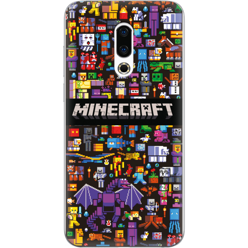 Чехол Uprint Meizu 16 Plus Minecraft Mobbery