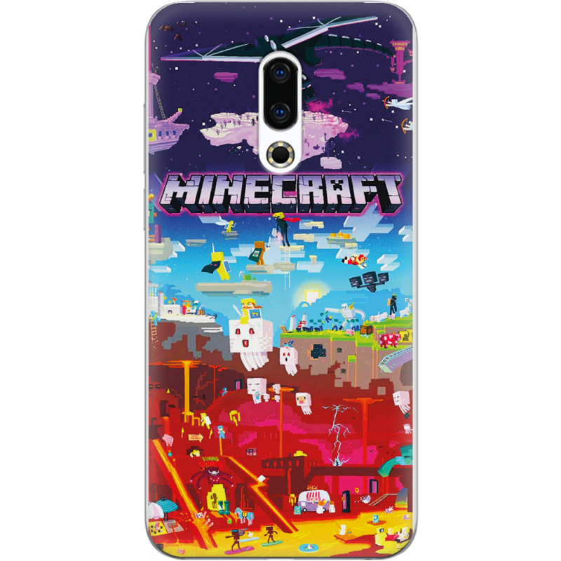 Чехол Uprint Meizu 16 Plus Minecraft World Beyond
