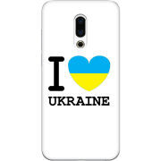 Чехол Uprint Meizu 16 Plus I love Ukraine