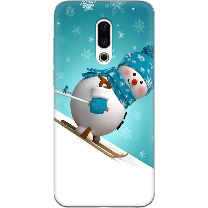 Чехол Uprint Meizu 16 Plus Skier Snowman