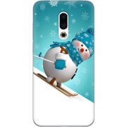 Чехол Uprint Meizu 16 Plus Skier Snowman