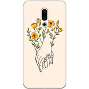 Чехол Uprint Meizu 16 Plus Flower Hands