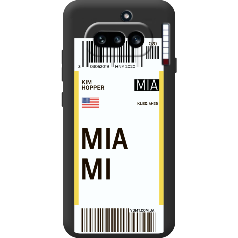Прозорий чохол BoxFace Nothing Phone (4a) Ticket Miami