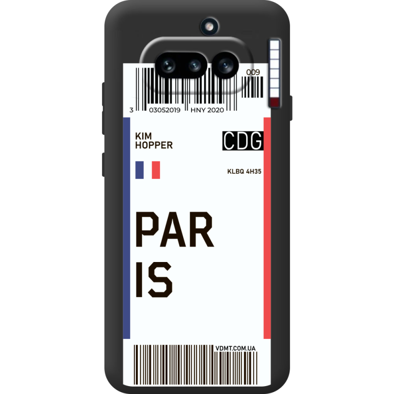 Прозорий чохол BoxFace Nothing Phone (4a) Ticket Paris