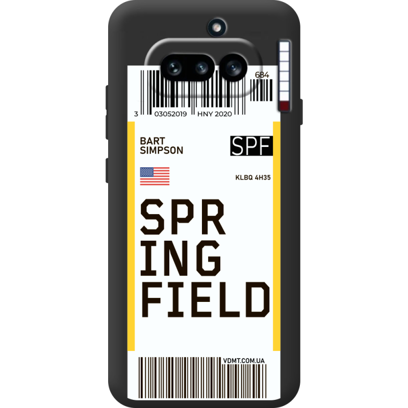Прозорий чохол BoxFace Nothing Phone (4a) Ticket Springfield