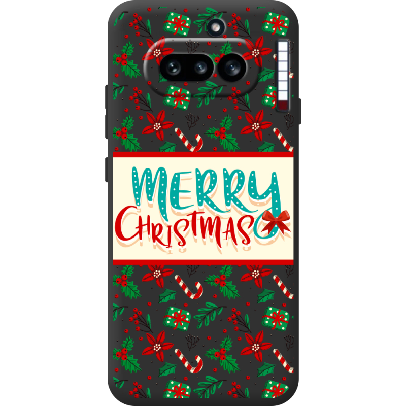 Прозорий чохол BoxFace Nothing Phone (4a) Vintage Christmas Pattern