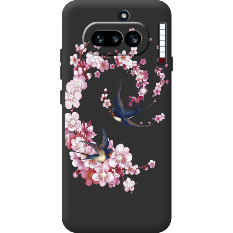 Чохол зі стразами Nothing Phone (4a) Swallows and Bloom